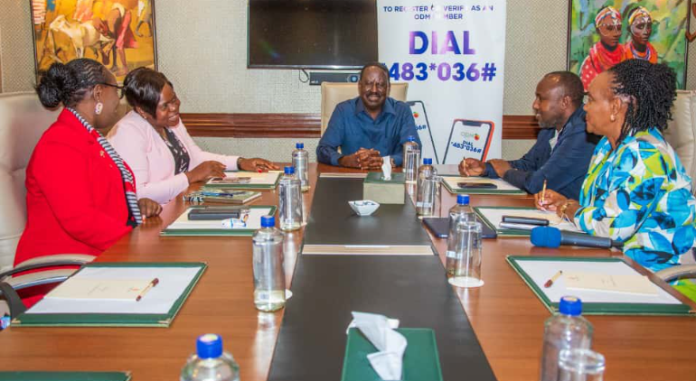 ODM Partly leaders in a meeting.